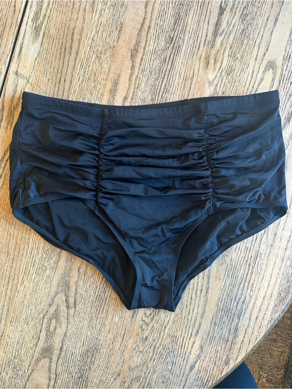 torrid Black Ruched High-Waist full coverage Bikini bottoms size 2X